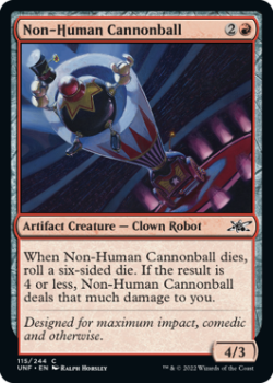Non-Human Cannonball (FOIL) : 115/244 UNFINITY - Magic the Gathering Single Card