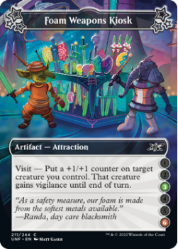 Foam Weapons Kiosk (3/6) (FOIL) : 211/244 UNFINITY - Magic the Gathering Single Card
