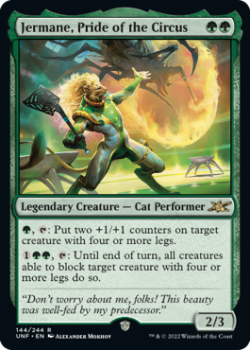 Jermane, Pride of the Circus (GALAXY FOIL) : 430 UNFINITY - Magic the Gathering Single Card