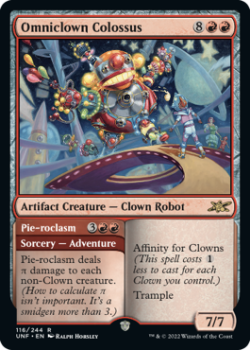 Omniclown Colossus (GALAXY FOIL) : 402 UNFINITY - Magic the Gathering Single Card