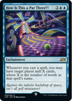 How Is This a Par Three?! (GALAXY FOIL) : 335 UNFINITY - Magic the Gathering Single Card