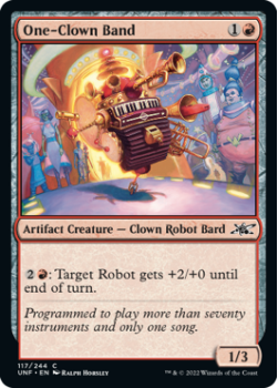 One-Clown Band (FOIL) : 117/244 UNFINITY - Magic the Gathering Single Card