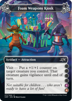 Foam Weapons Kiosk (5/6) (FOIL) : 211/244 UNFINITY - Magic the Gathering Single Card