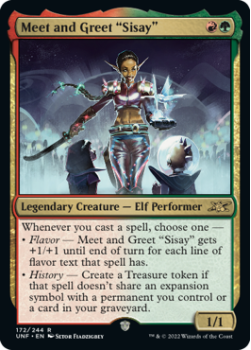 Meet and Greet "Sisay" (GALAXY FOIL) : 458 UNFINITY - Magic the Gathering Single Card