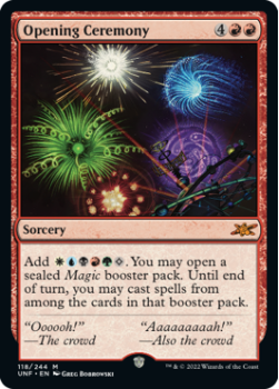Opening Ceremony (FOIL) : 118/244 UNFINITY - Magic the Gathering Single Card