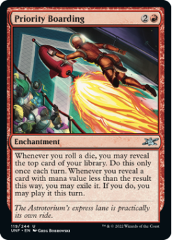 Priority Boarding (FOIL) : 119/244 UNFINITY - Magic the Gathering Single Card