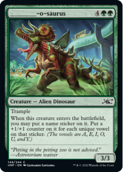 ________-o-saurus (FOIL) : 148/244 UNFINITY - Magic the Gathering Single Card