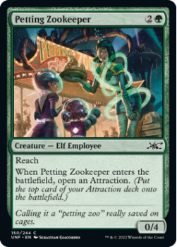 Petting Zookeeper (FOIL) : 150/244 UNFINITY - Magic the Gathering Single Card