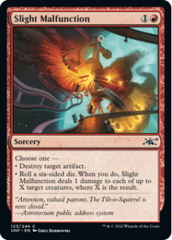 Slight Malfunction (FOIL) : 123/244 UNFINITY - Magic the Gathering Single Card