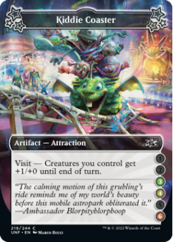 Kiddie Coaster (3/4/6) (FOIL) : 219/244 UNFINITY - Magic the Gathering Single Card