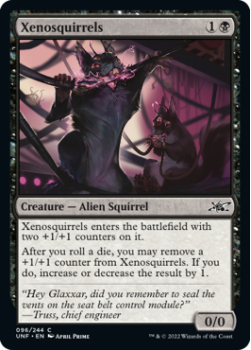 Xenosquirrels (FOIL) : 096/244 UNFINITY - Magic the Gathering Single Card
