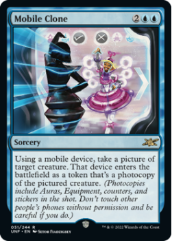 Mobile Clone (GALAXY FOIL) : 337 UNFINITY - Magic the Gathering Single Card