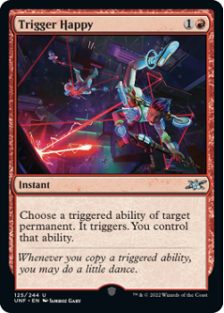 Trigger Happy (GALAXY FOIL) : 411 UNFINITY - Magic the Gathering Single Card