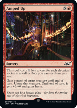 Amped Up (FOIL) : 098/244 UNFINITY - Magic the Gathering Single Card