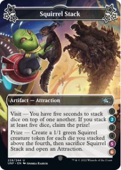 Squirrel Stack (2/5/6) (FOIL) : 228/244 UNFINITY - Magic the Gathering Single Card