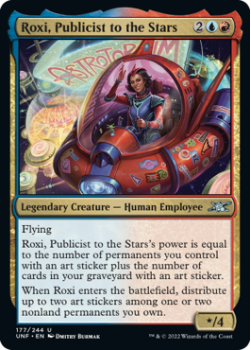 Roxi, Publicist to the Stars (FOIL) : 177/244 UNFINITY - Magic the Gathering Single Card
