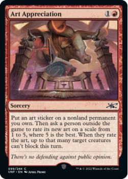 Art Appreciation (FOIL) : 099/244 UNFINITY - Magic the Gathering Single Card