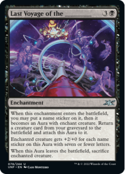 Last Voyage of the ________ (FOIL) : 078/244 UNFINITY - Magic the Gathering Single Card
