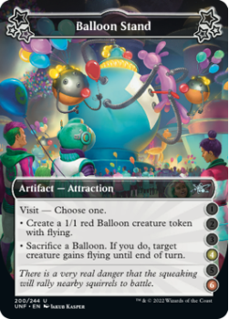 Balloon Stand (4/6) (FOIL) : 200/244 UNFINITY - Magic the Gathering Single Card