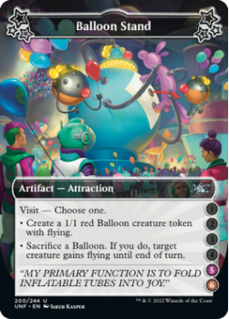 Balloon Stand (5/6) (FOIL) : 200/244 UNFINITY - Magic the Gathering Single Card