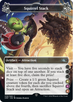Squirrel Stack (4/5/6) (FOIL) : 228/244 UNFINITY - Magic the Gathering Single Card