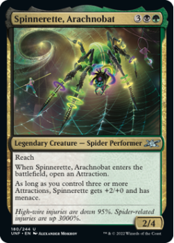 Spinnerette, Arachnobat (FOIL) : 180/244 UNFINITY - Magic the Gathering Single Card