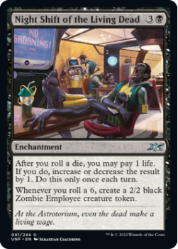 Night Shift of the Living Dead (FOIL) : 081/244 UNFINITY - Magic the Gathering Single Card