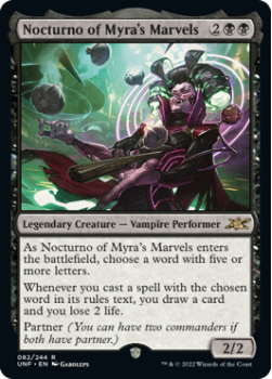 Nocturno of Myra's Marvels (GALAXY FOIL) : 368 UNFINITY - Magic the Gathering Single Card