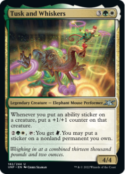 Tusk and Whiskers (FOIL) : 182/244 UNFINITY - Magic the Gathering Single Card