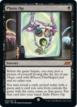 Photo Op (GALAXY FOIL) : 369 UNFINITY - Magic the Gathering Single Card