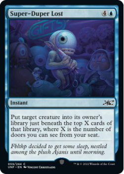 Super-Duper Lost (FOIL) : 059/244 UNFINITY - Magic the Gathering Single Card