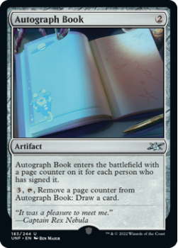 Autograph Book (FOIL) : 183/244 UNFINITY - Magic the Gathering Single Card