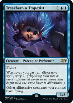 Treacherous Trapezist (GALAXY FOIL) : 346 UNFINITY - Magic the Gathering Single Card
