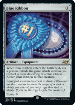 Blue Ribbon (GALAXY FOIL) : 470 UNFINITY - Magic the Gathering Single Card