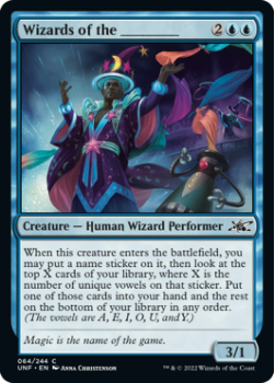 Wizards of the ________ : 064/244 UNFINITY - Magic the Gathering Single Card