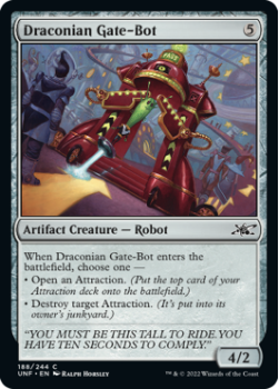 Draconian Gate-Bot : 188/244 UNFINITY - Magic the Gathering Single Card