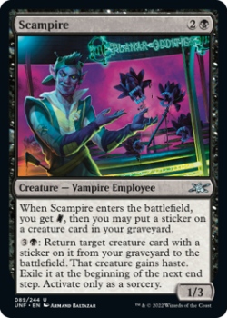 Scampire (FOIL) : 089/244 UNFINITY - Magic the Gathering Single Card