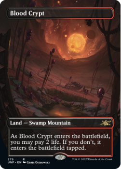 Blood Crypt (BORDERLESS) : 279 UNFINITY - Magic the Gathering Single Card