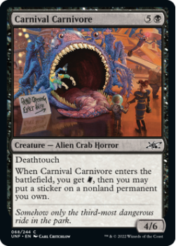Carnival Carnivore : 068/244 UNFINITY - Magic the Gathering Single Card