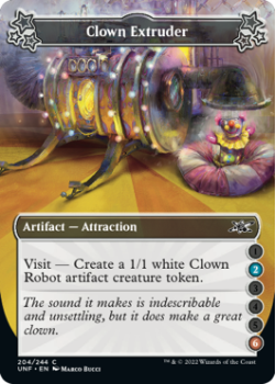 Clown Extruder (2/6) (FOIL) : 204/244 UNFINITY - Magic the Gathering Single Card