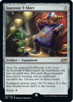 Souvenir T-Shirt (GALAXY FOIL) : 478 UNFINITY - Magic the Gathering Single Card