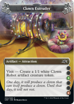 Clown Extruder (3/6) (FOIL) : 204/244 UNFINITY - Magic the Gathering Single Card