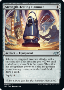 Strength-Testing Hammer : 193/244 UNFINITY - Magic the Gathering Single Card
