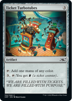Ticket Turbotubes (FOIL) : 194/244 UNFINITY - Magic the Gathering Single Card