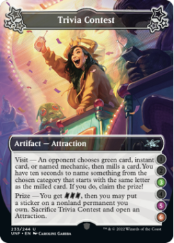 Trivia Contest (3/5/6) (FOIL) : 233/244 UNFINITY - Magic the Gathering Single Card