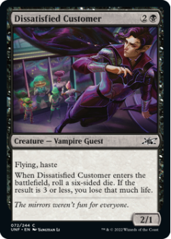 Dissatisfied Customer (FOIL) : 072/244 UNFINITY - Magic the Gathering Single Card