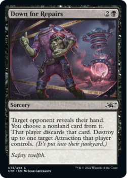 Down for Repairs (FOIL) : 073/244 UNFINITY - Magic the Gathering Single Card