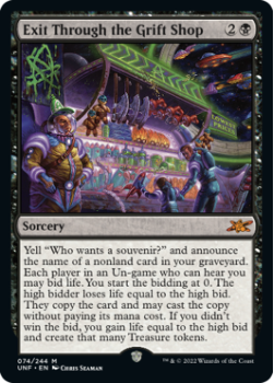 Exit Through the Grift Shop (GALAXY FOIL) : 360 UNFINITY - Magic the Gathering Single Card