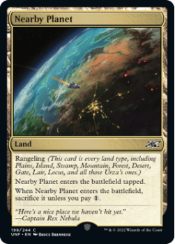 Nearby Planet (GALAXY FOIL) : 484 UNFINITY - Magic the Gathering Single Card