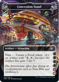 Concession Stand (5/6) (FOIL) : 205/244 UNFINITY - Magic the Gathering Single Card